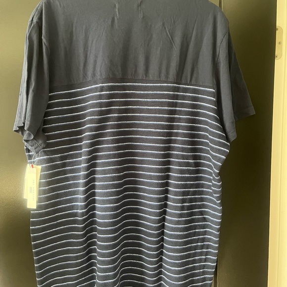 Sol Angeles Charcoal and White Striped Tee - Picture 5 of 6